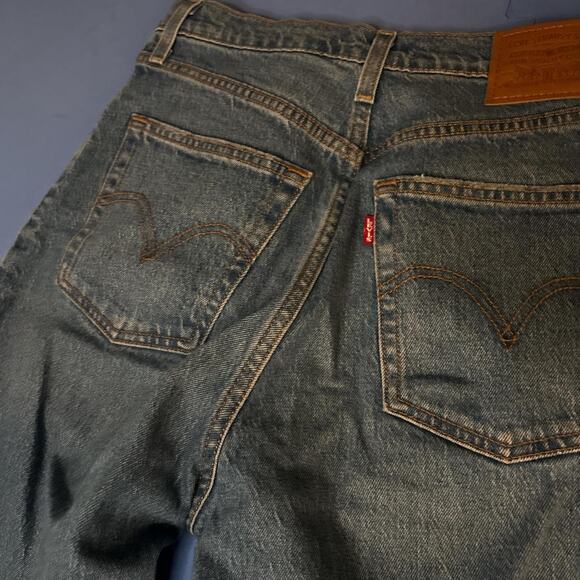 Levis Ribcage Straight Ankle Jeans Size 27 - Picture 5 of 5